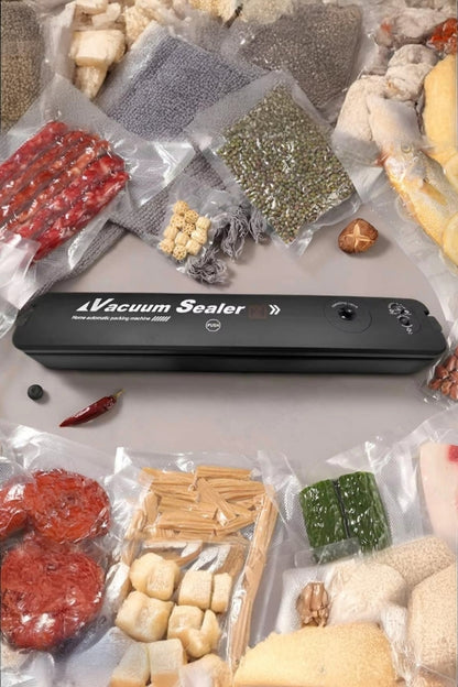 Vacuum Sealer Gıda Mühürleme Vakum Makinesi- Yiyecek Tazeliği Koruma Ev Ve Restoran- 10 Adet Poşet Hediyeli